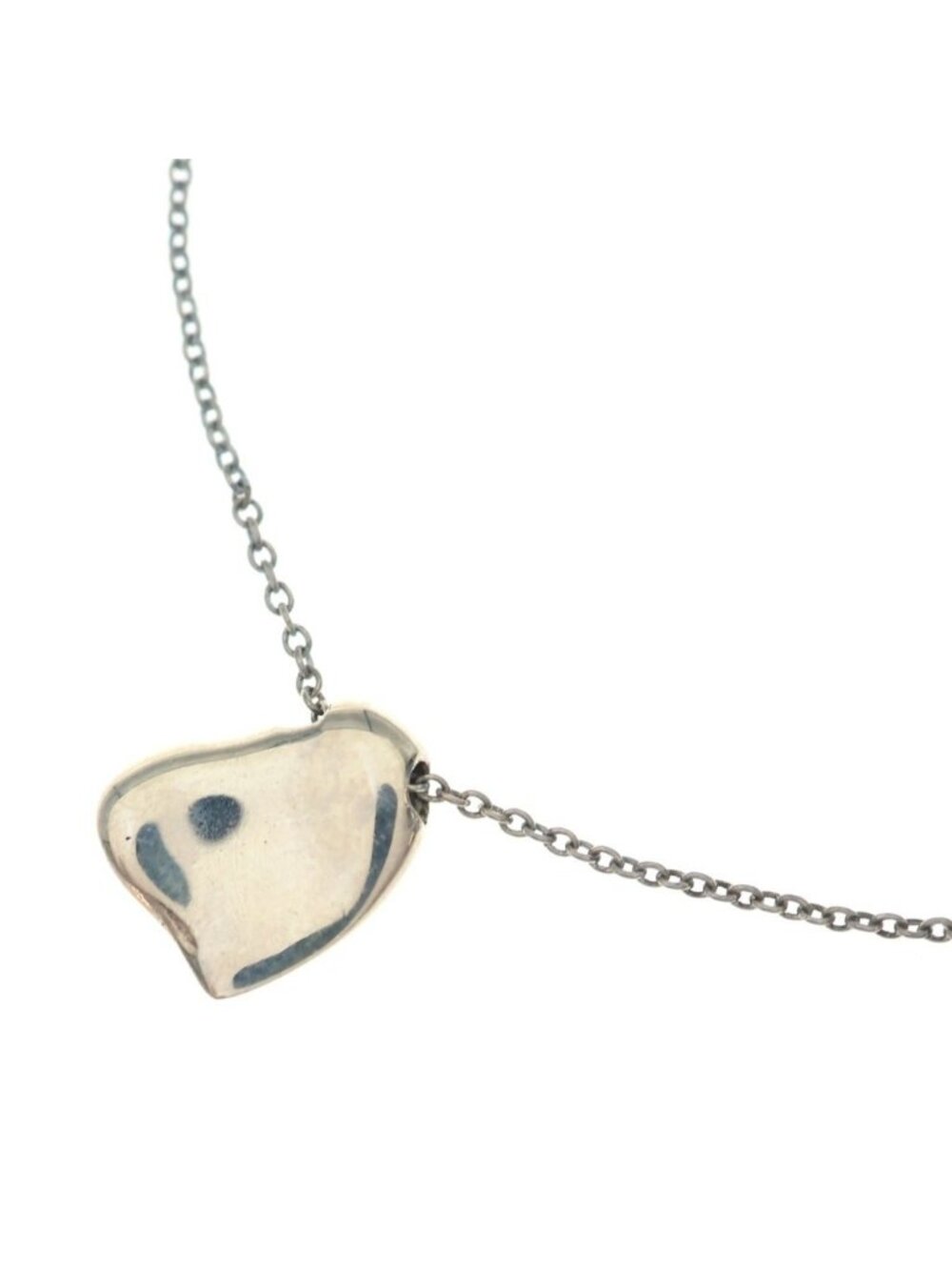 Tiffany & Co Full Heart Necklace Silver